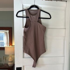 Abercrombie & Fitch Brown Sleeveless Bodysuit